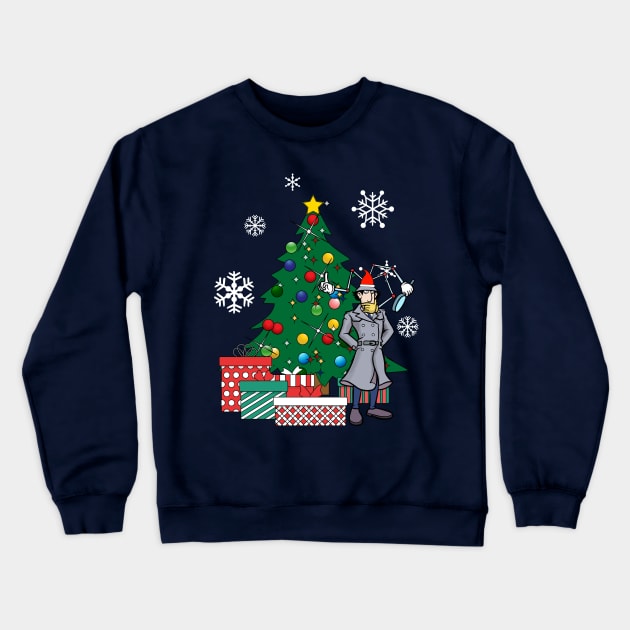 Inspector Gadget Around The Christmas Tree Crewneck Sweatshirt by Nova5